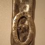 Handmade upcycled elephant pendant and earring set Image 2