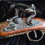 vintage replica flintlock pistol Image 7