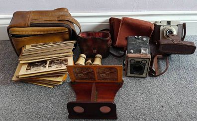 Old Stereoscope Cameras Binoculars Joblot