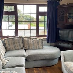 L Shaped couch and single couch collection only