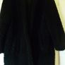 Zara Faux Fur Jet Black Jacket Coat. Immaculate. Size 14 Medium to a Large. Image 9