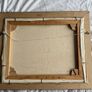 Vintage Framed Oil Painting - Traditional Irish Thatched Cottage Scene Image 3