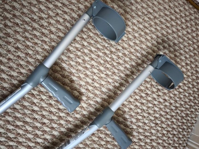 Crutches with Plastic Handle