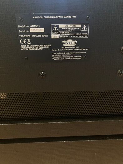 Vox Ac15 Amp