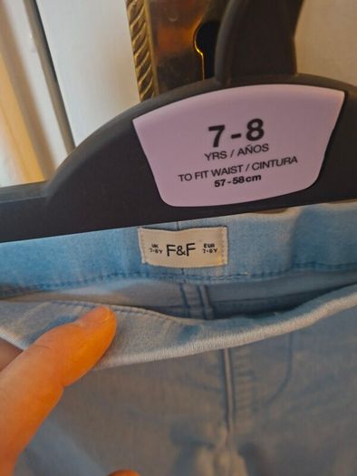 Girl's F&F unicorn jeggings age 7-8years