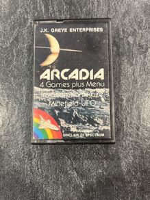 RARE 1982 ZX Spectrum Arcadia (J.K. Greye Enterprises) - Mint Condition Misprint Variant