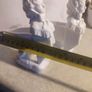 Pair vintage  hand made porcelain figurines / miniature vases or flower holder. Image 4