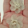Delicate flower earrings. Image 3