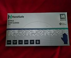 HandSafe GN91 Blue Nitrile Powder Free Examination Gloves