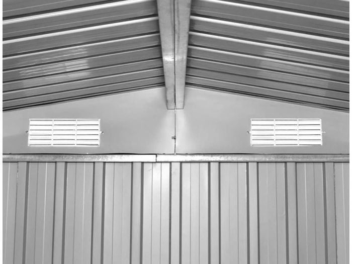 Garden Storage Shed Anthracite Steel 257x205x178 Cm Multiple Colours Available (free Postage)