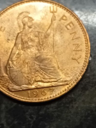 1967 English 1 Penny Unc