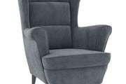 Armchair Dark Grey Velvet