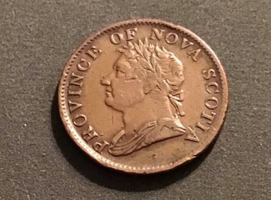 Canada Nova Scotia 1832 Geo IV Halfpenny