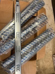 Qty 8.  Zinc-plated Ball Bearing Drawer Runners