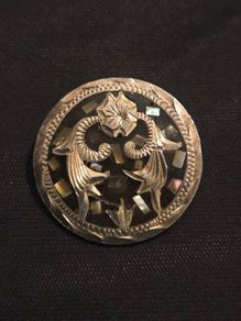 925 Sterling Silver Mexican Brooch/Pendant