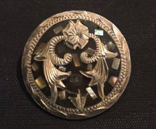 925 Sterling Silver Mexican Brooch/Pendant