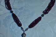 Garnet Sterling Silver Necklace