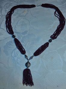 Garnet Sterling Silver Necklace