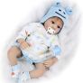 22 Inch 55cm Reborn Baby Dolls Boys Soft Silicone Vinyl Real Life Baby Dolls Handmade Newborn Baby Toys Reborn Babies (FREE POSTAGE) Image 3
