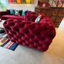 Kare Design Chesterfield sofa and two armchairs in velvet Image 5