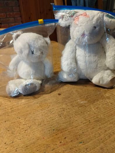 2 plush Rabbit and bear, Mamas & Pappas, Next.