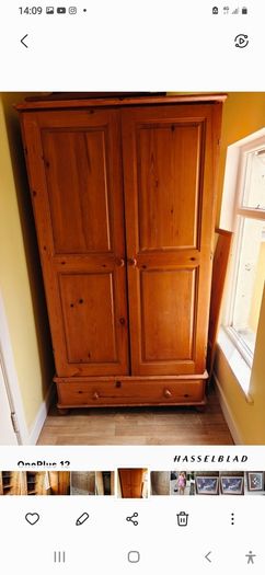 Solid Pine Wardrobe
