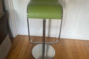 Bar Stool Green leather