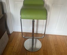 Bar Stool Green leather