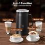 Milk Frother Electric 4-in-1, Automatic Milk Steamer 20.4oz/580ml, Silent Operation Hot & Cold Milk Foamer and Large Capacity, for Latte Coffee Chocolate HE2 (Black) Image 2