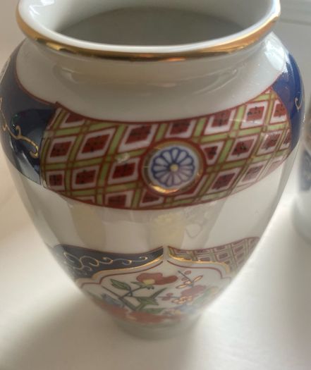 Vintage Japanese Porcelain Vase Set