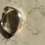Vintage Mexican solid silver bangle, malachite inlay Image 6