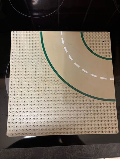 Vintage Lego road plates damaged