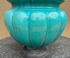 Vintage Glazed Terracotta Planter