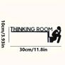 modern comical bathroom home decor sign Image 3