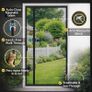 Door Fly Screens Magnetic Side Opening Black 166x205cm Smooth Walk Through Design Helps When Carrying Food Laundry or Garden Items for Summer Ventilation and Everyday Home Use Image 3