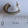 Vintage Sterling Silver 925 Hoop Drop Stud Earrings 4,6g Image 8