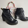 Dr Martens Persephone black leather chunky heel platform boots UK6.5 EU40 US8.5 Image 4