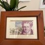 Irish 20 pound note in a frame Image 3