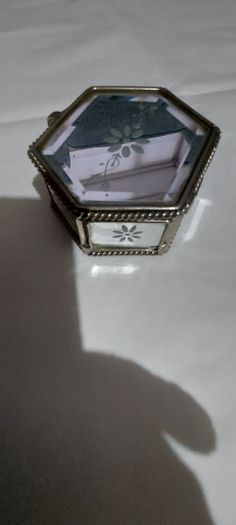 Lovely jewellery box ,,with bevelled mirrors sides and design, see pictures for condition,,take as is ,buyer collects or pays postage thank you
