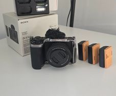 Sony ZV-E10 II Camera with Smallrig Cage and Extra Batteries
