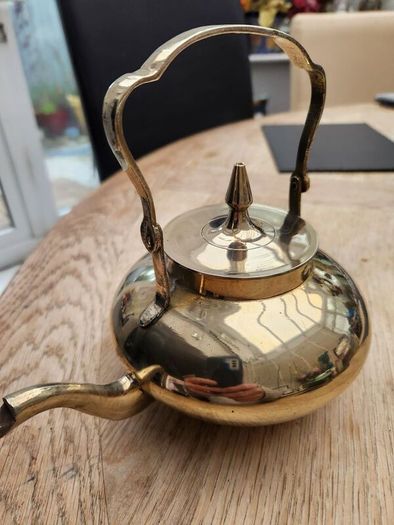 antique polished kettle