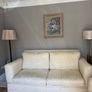 Cream and white floral large sofa / couch Image 3
