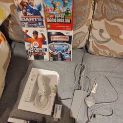Wii + Mario Bros and HDMI adapter