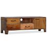 TV Cabinet Solid Wood Vintage 118x30x40 cm Image 8