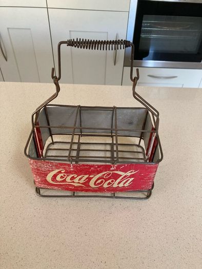 Coca Cola 6 bottle carrier holder 50's Italian RARE