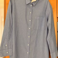 BNWT Size 14 Ladies Cotton Striped Shirt by Springfield