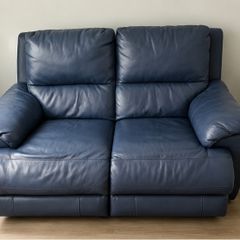 Electric 2-Seater Leather Recliner Sofa