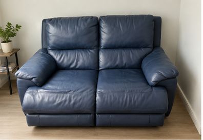 Electric 2-Seater Leather Recliner Sofa