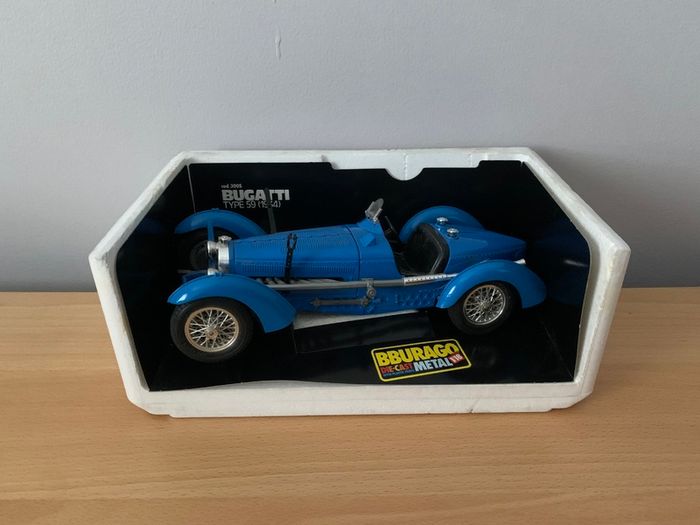 1/18 Burago Model Car Bugatti Type 59 1934