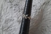 dainty silver butterfly ring